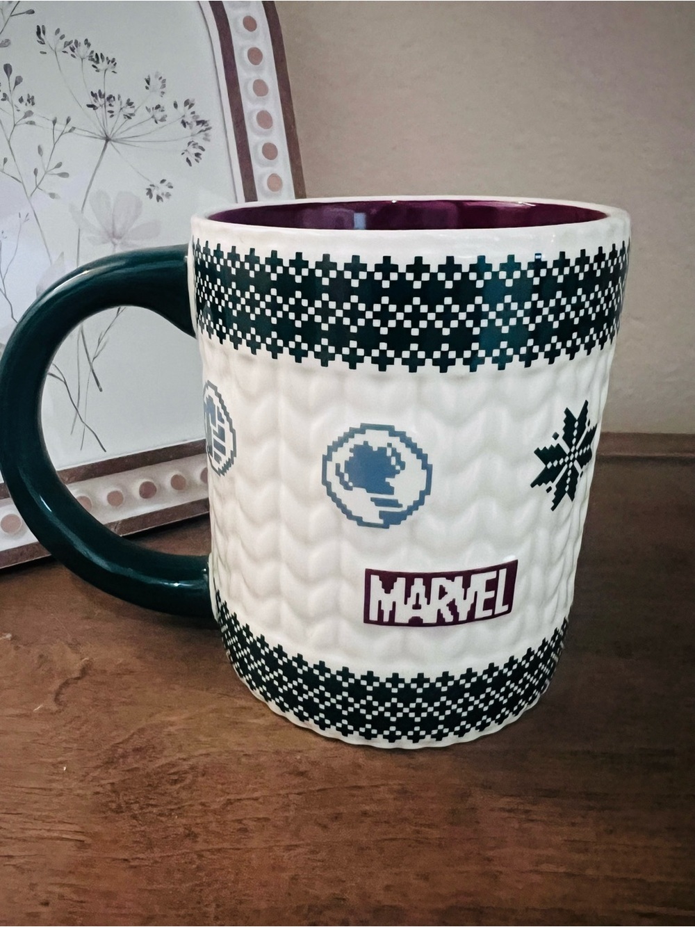 Disney Parks Exclusive 2023 Marvel Avengers Christmas Sweater Design Ceramic Mug